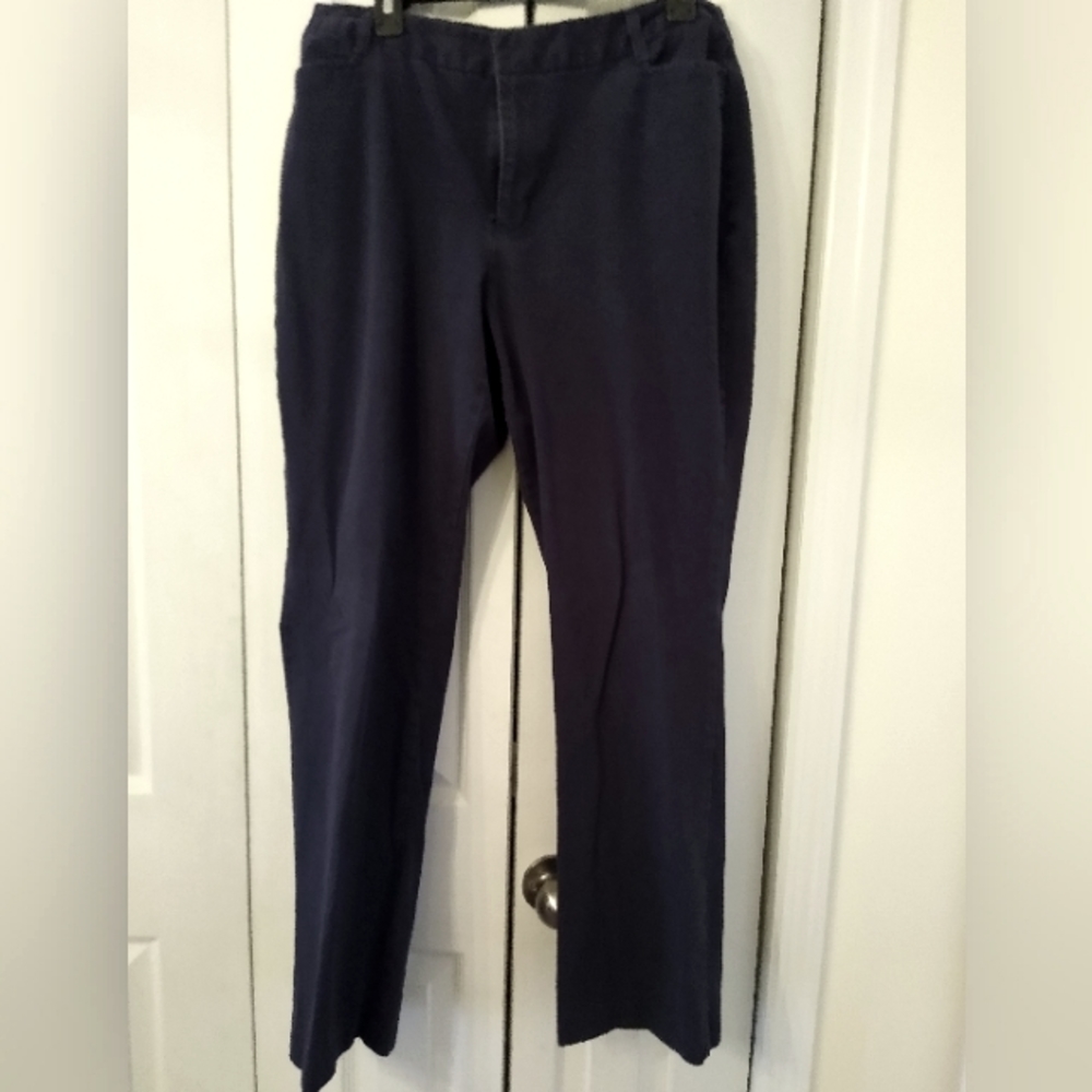St John's Bay Dark Blue Stretch Pants -Sizes 16